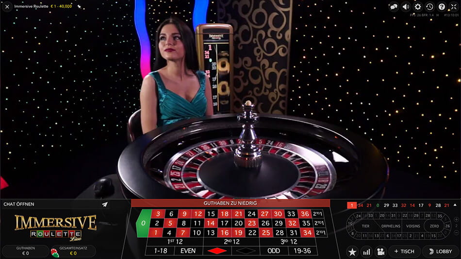 Immersive Roulette Erlebnis im 888 Casino