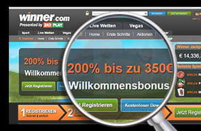 Der attraktive Winner Casino Willkommensbonus im Test