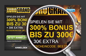 Der leichte Eurogrand Casino Bonus im Test