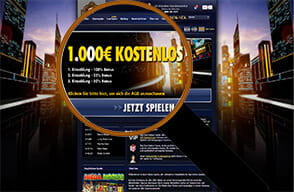 1.000€ Bonus bei Spin Palace