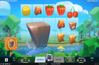 Der neue NetEnt-Slot Strolling Staxx: Cubic Fruits.
