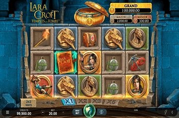 Der neue MG-Slot, Lara Croft: Temples and Tombs.