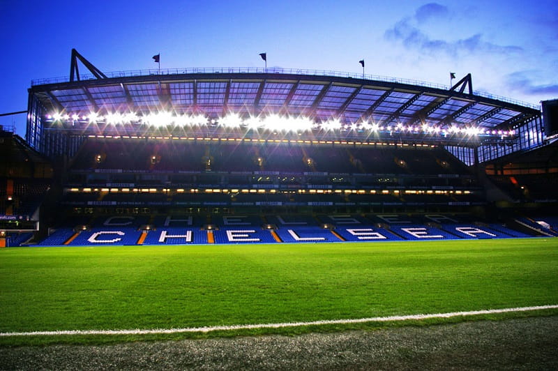 Ein Einblick in das Stamford Bridge-Heimstadion des Chelsea FC.