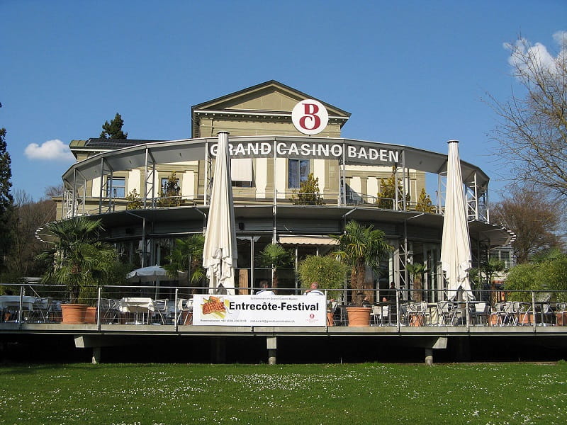 Ein Blick auf das Grand Casino Baden.