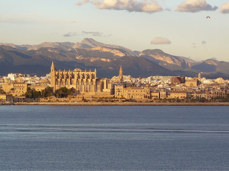 Die Promenade von Palma de Mallorca.