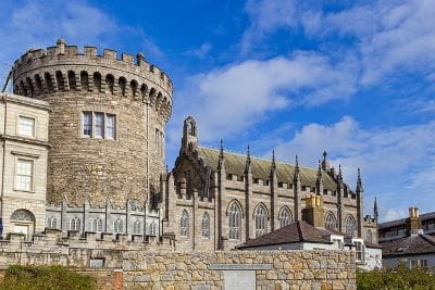 Ein Schloss in der irischen Hauptstadt Dublin.